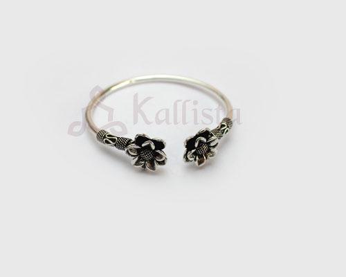 Silver Layered flower bracelet